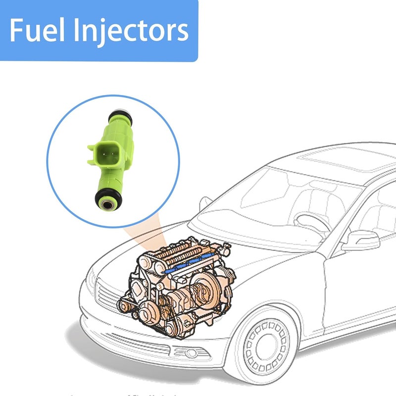 Trolling MAN 0280156007 04861454AA 6pcs Fuel Injectors Compatible With Chrysle-r Town Country Dodg-e Caravan Grand V6 3.3L - Image 2